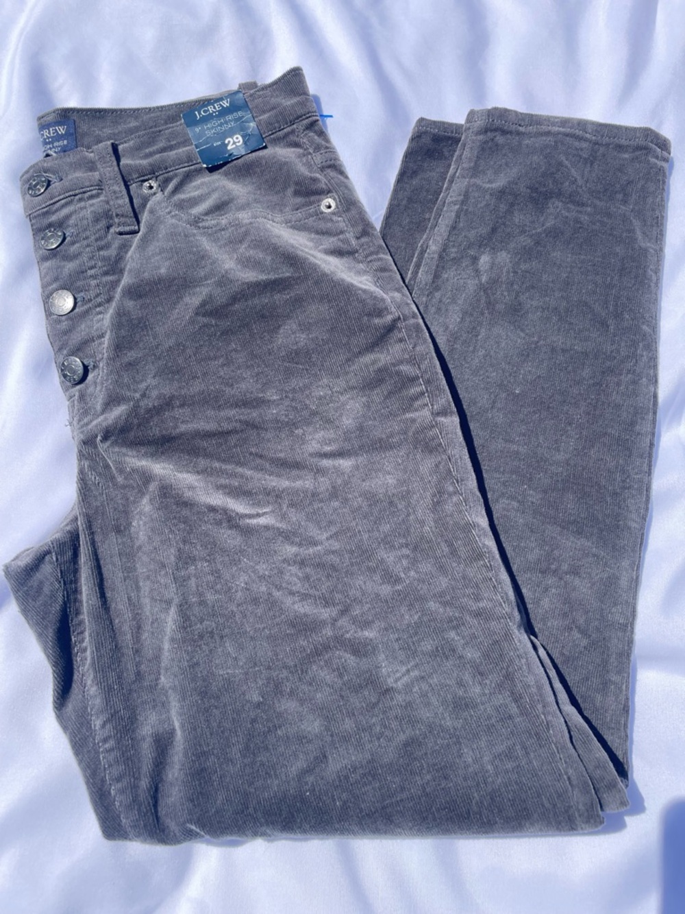 J. Crew Women’s Charcoal Gray Corduroy Pants NWT